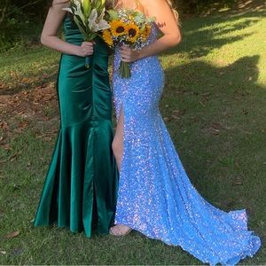 light blue Sherri hill prom dress size 6